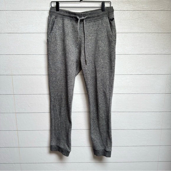 Roxy Pants - Roxy Heather Gray Jogger Sweatpants Knit Fleece Drawstring Women's Medium Cozy